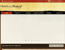 Tablet Screenshot of churchoftheshepherd.org